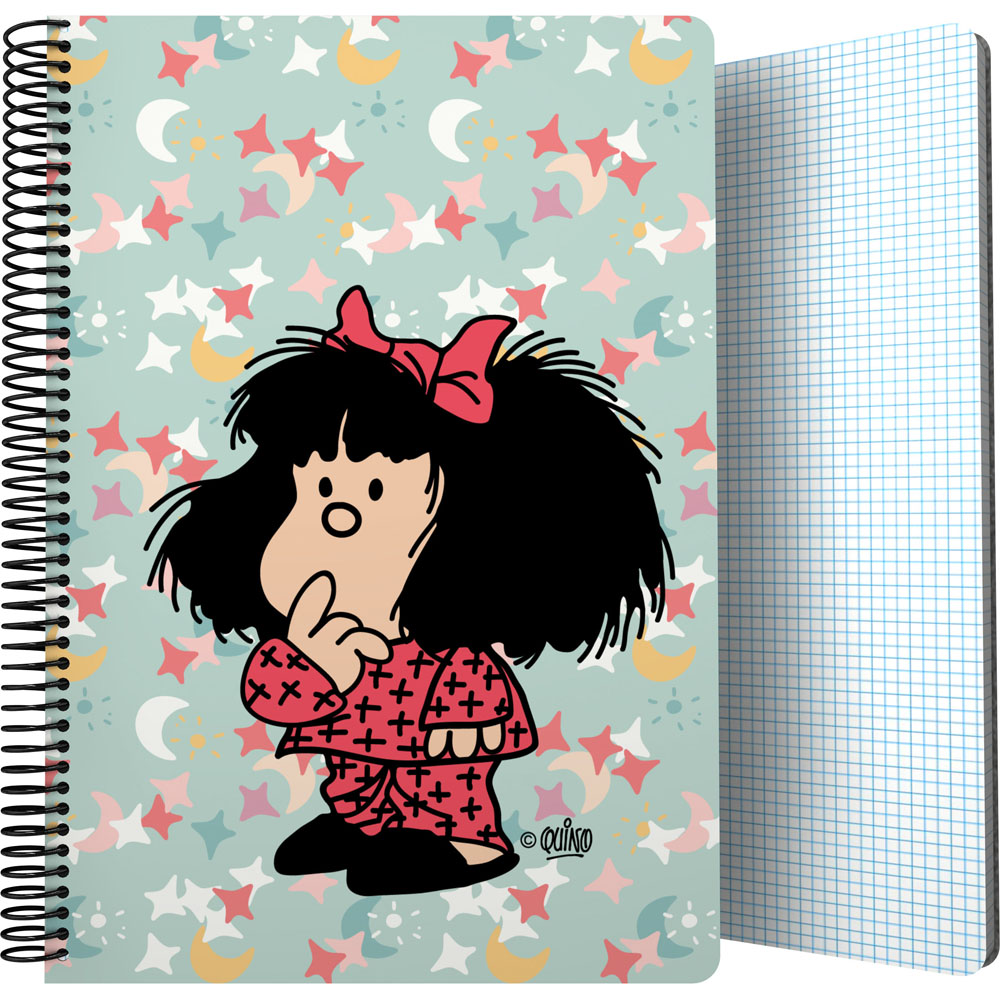 CADERNOPP Fo 80H 90G C4MM MAFALDA PIJAMA