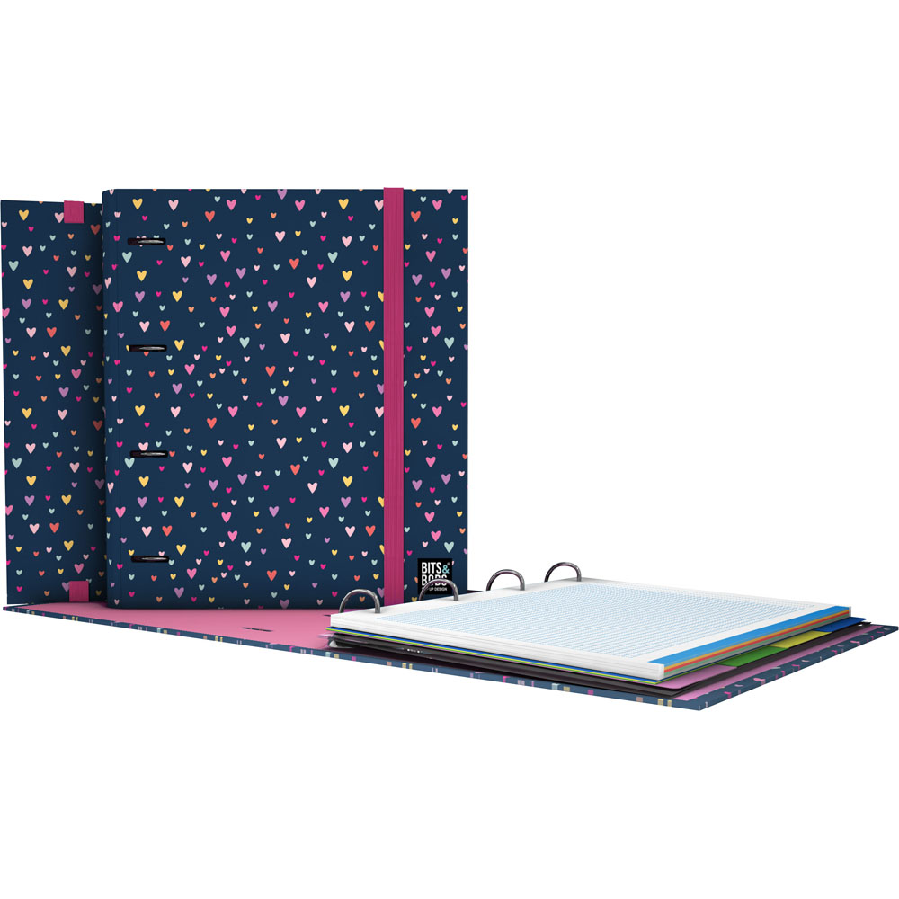 CARPEBOOK 4D35 A4 B&B HEARTS