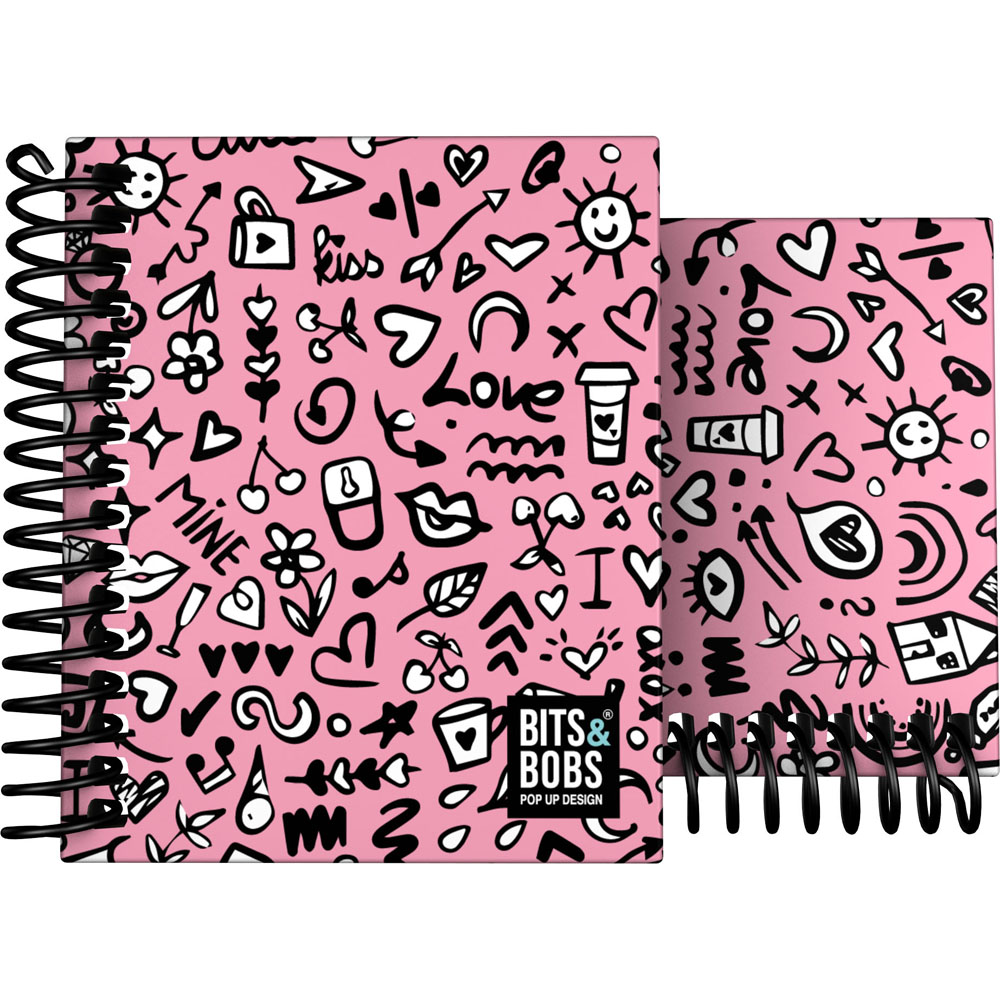 CADERNO FOR.A7 C5MM B&B I LOVE YOU