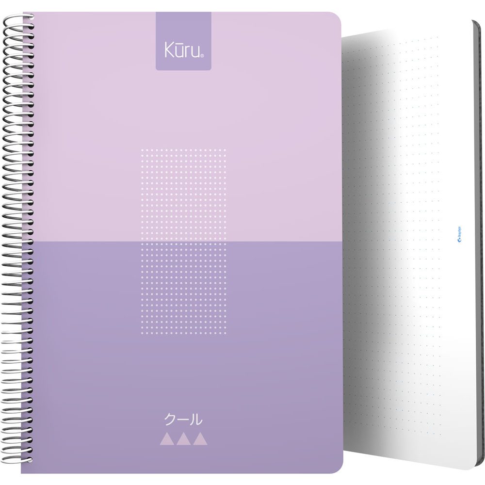 CADERNO PP Fo DOTS 80H 90G KURU3 LAVAND