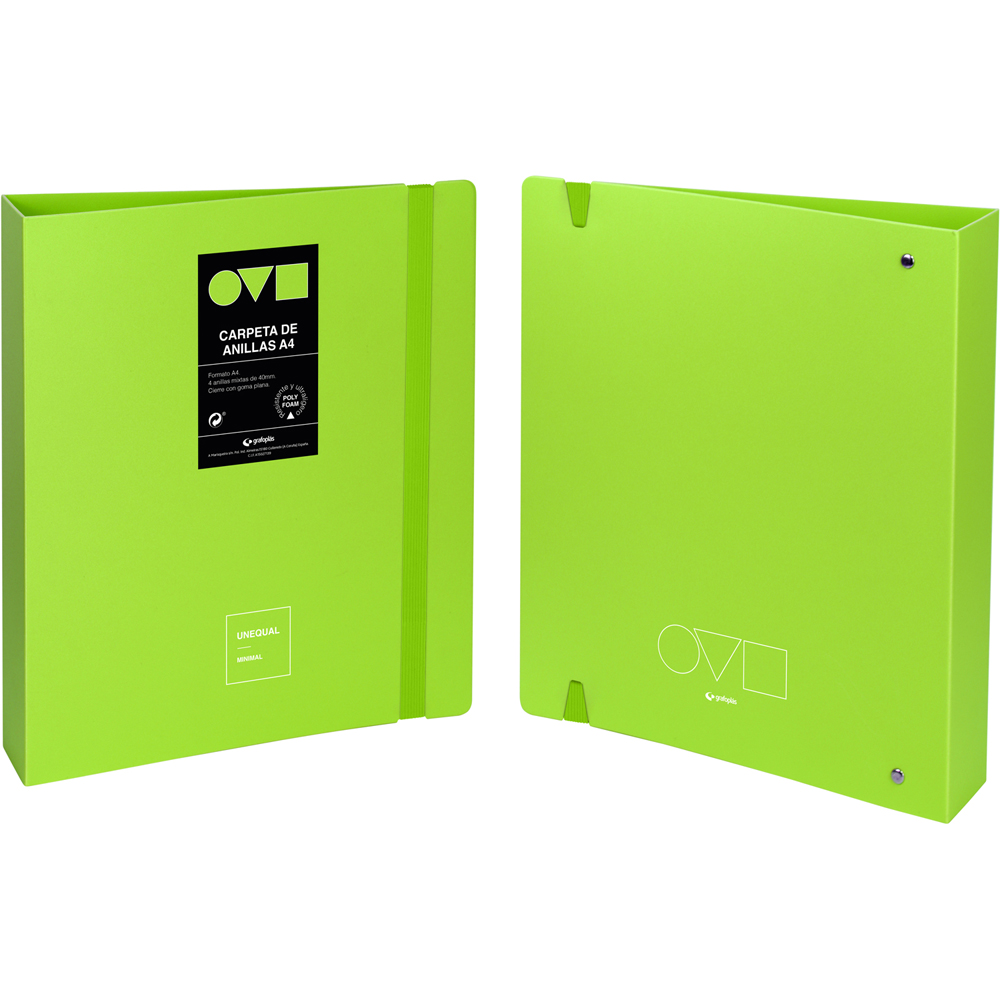 CARP ANILLAS 4D40 A4 UNEQ MINIMAL VERDE