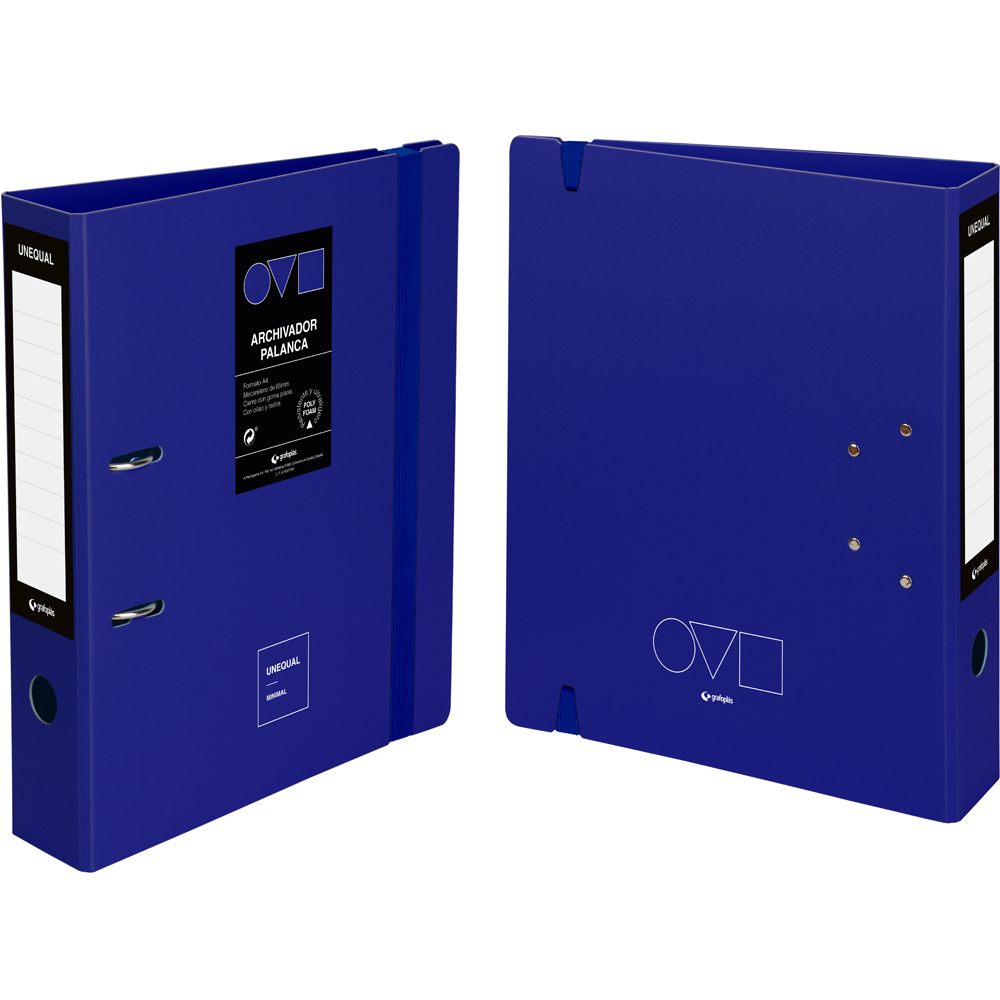 ARQUIVO A4 65MM UNEQ MINIMAL AZUL