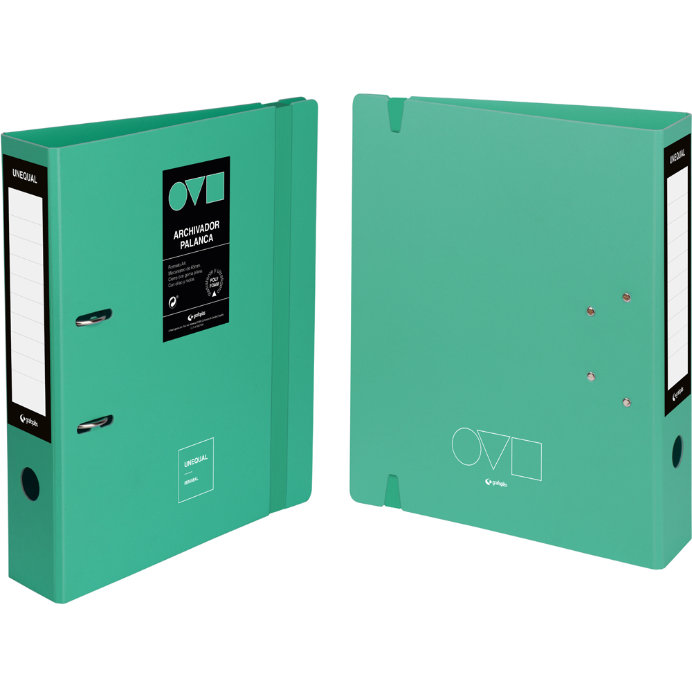 ARQUIVO A4 65MM UNEQ MINIMAL TURQUESA