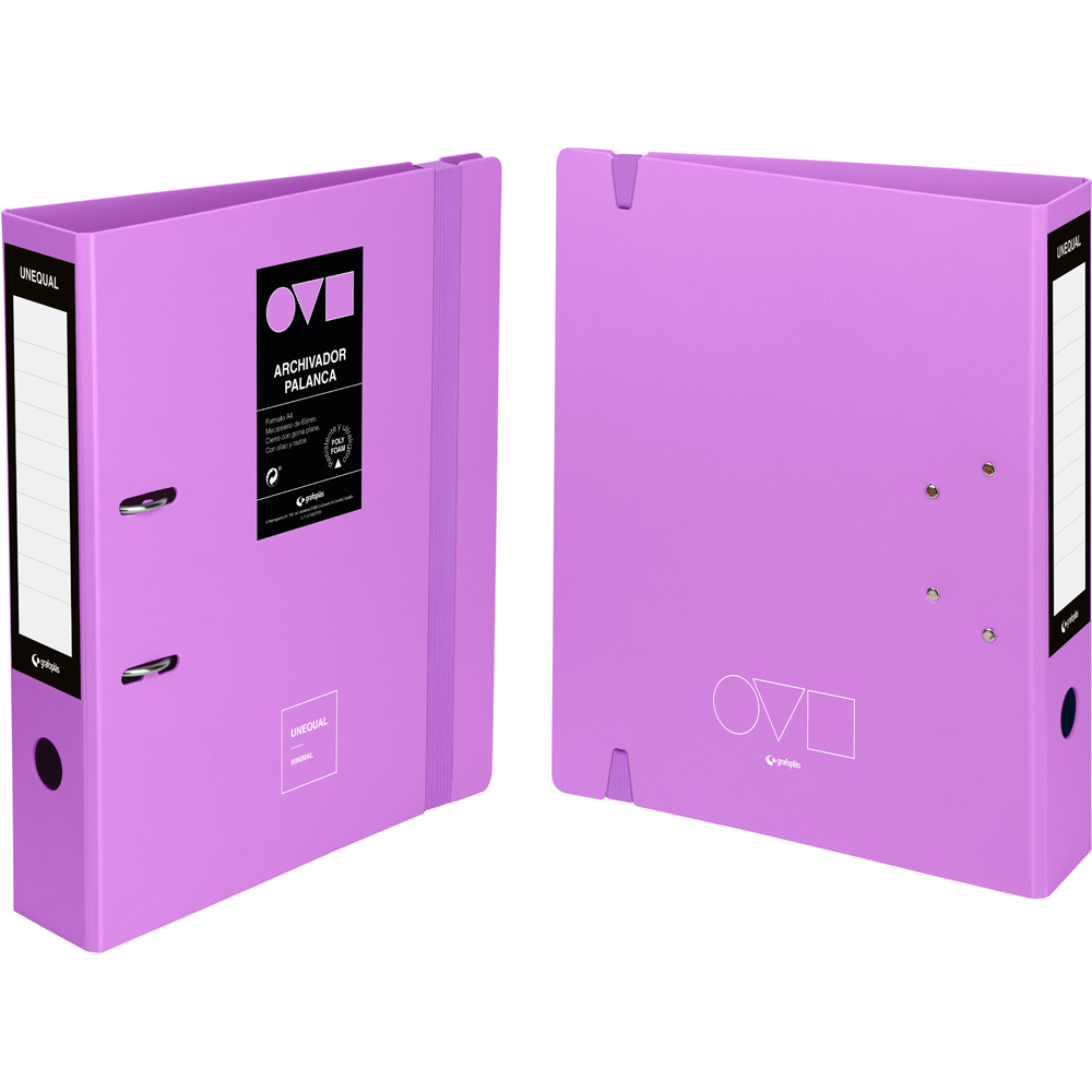 ARQUIVO A4 65MM UNEQ MINIMAL LAVANDA