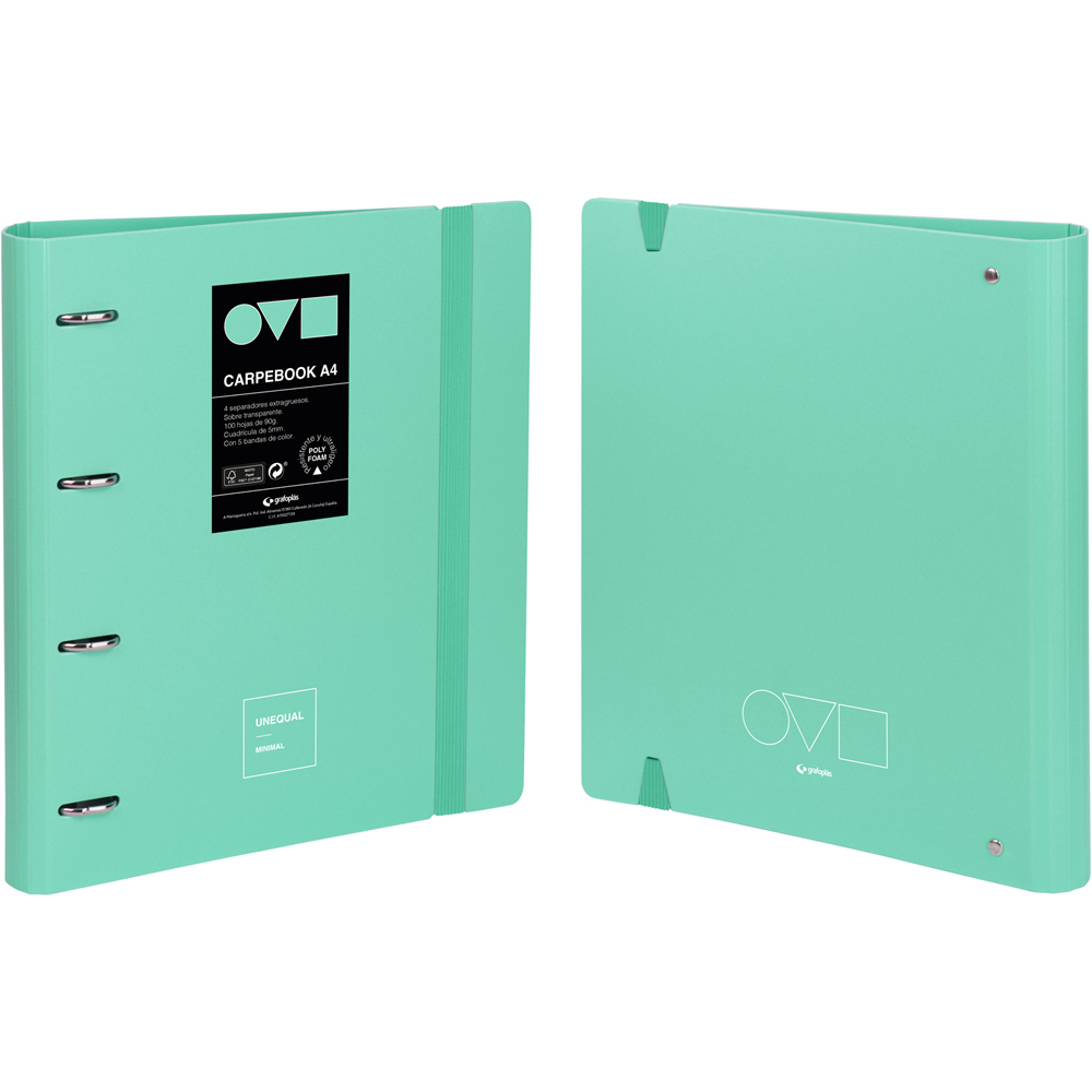 CARPEBOOK 4D35 A4 UNEQ MINIMAL MINT