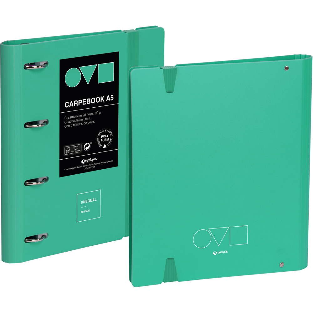 CARPEBOOK 4O25 A5 UNEQ MINIMAL TURQUES