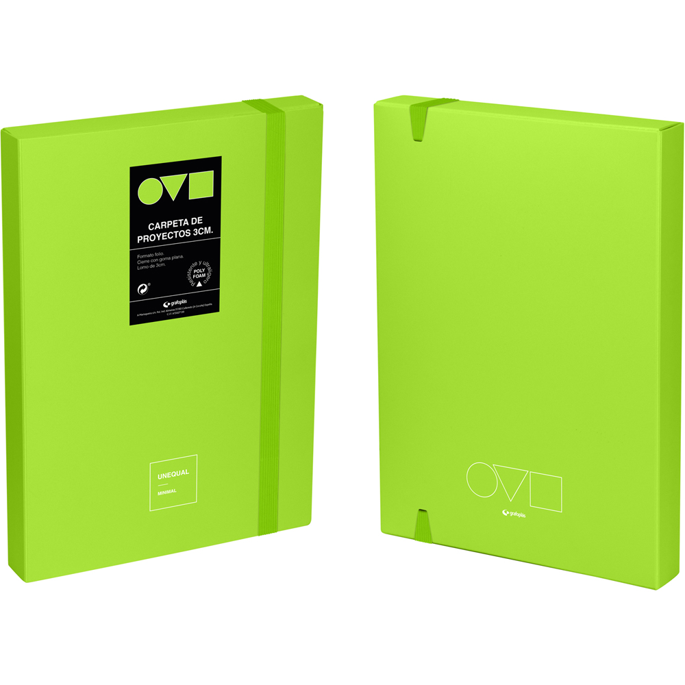 CAJA PROYECTO 3CM UNEQ MINIMAL VERDE