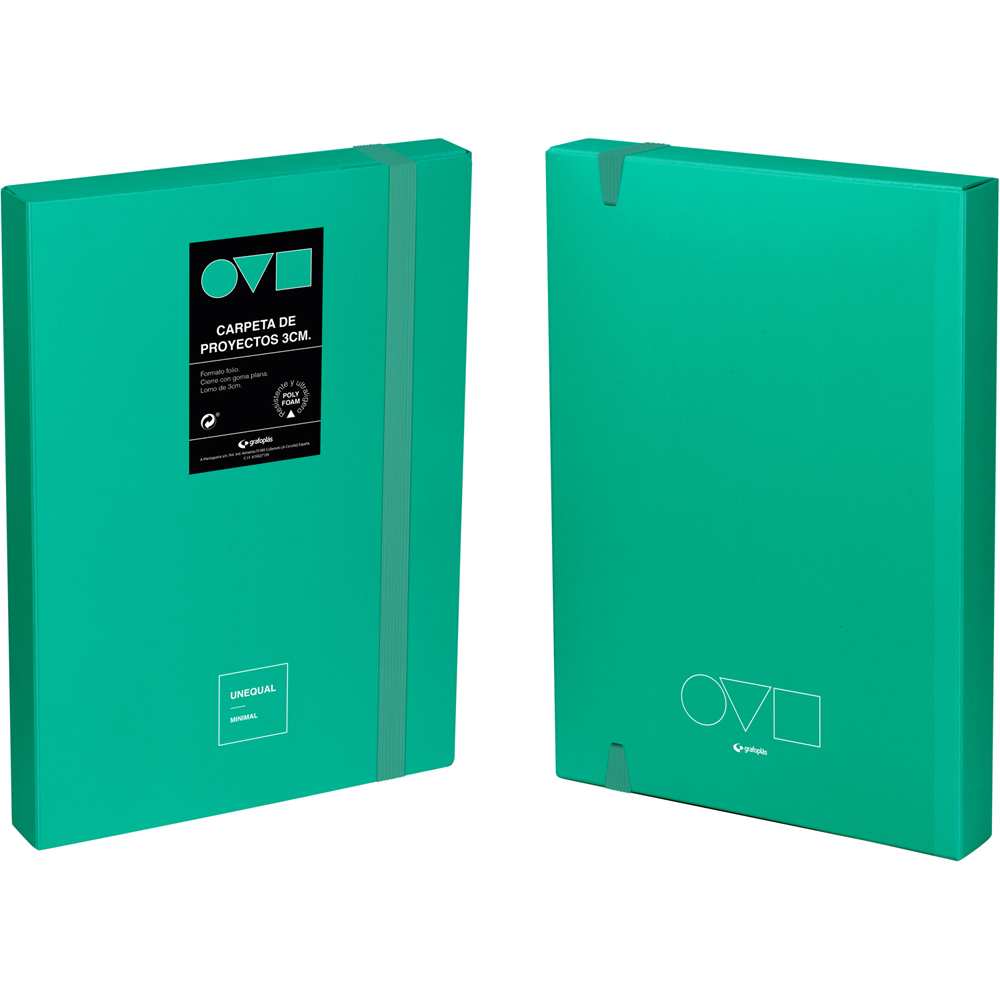 CAJA PROYECTO 3CM UNEQ MINIMAL TURQUES
