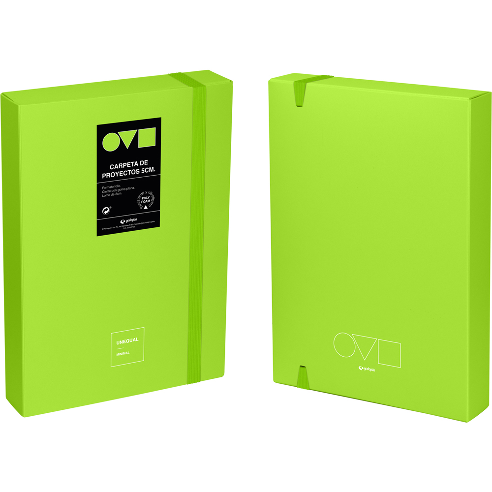 CAJA PROYECTO 5CM UNEQ MINIMAL VERDE