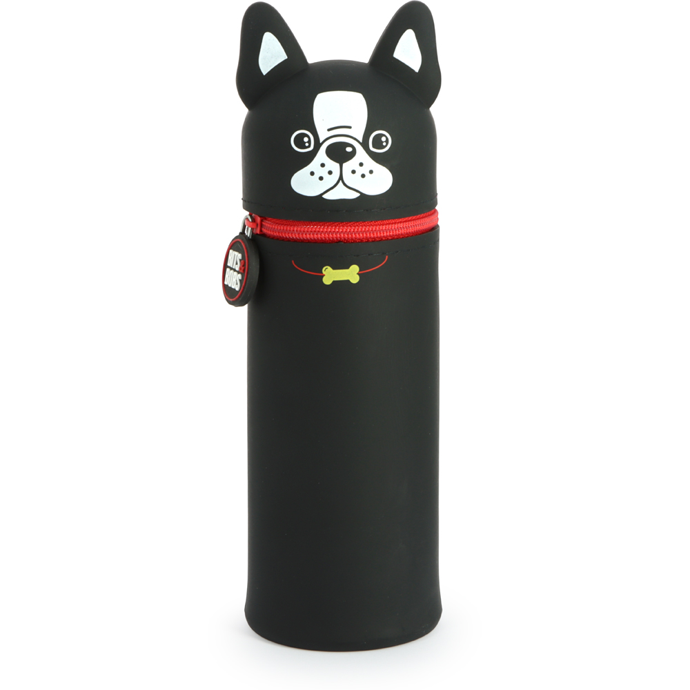 ESTOJO BULLDOG PETS NEGRO SILICONE