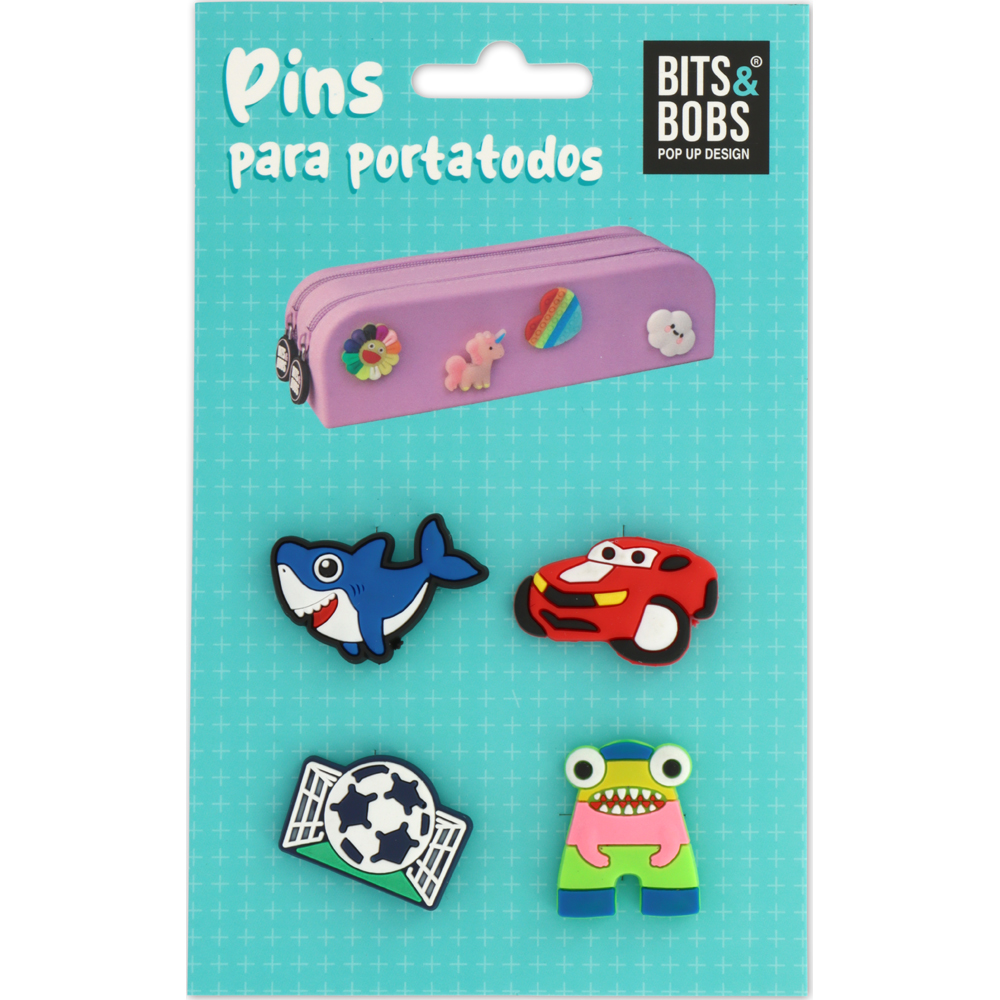 SET 4 PINS SILICONE SURTIDO 2