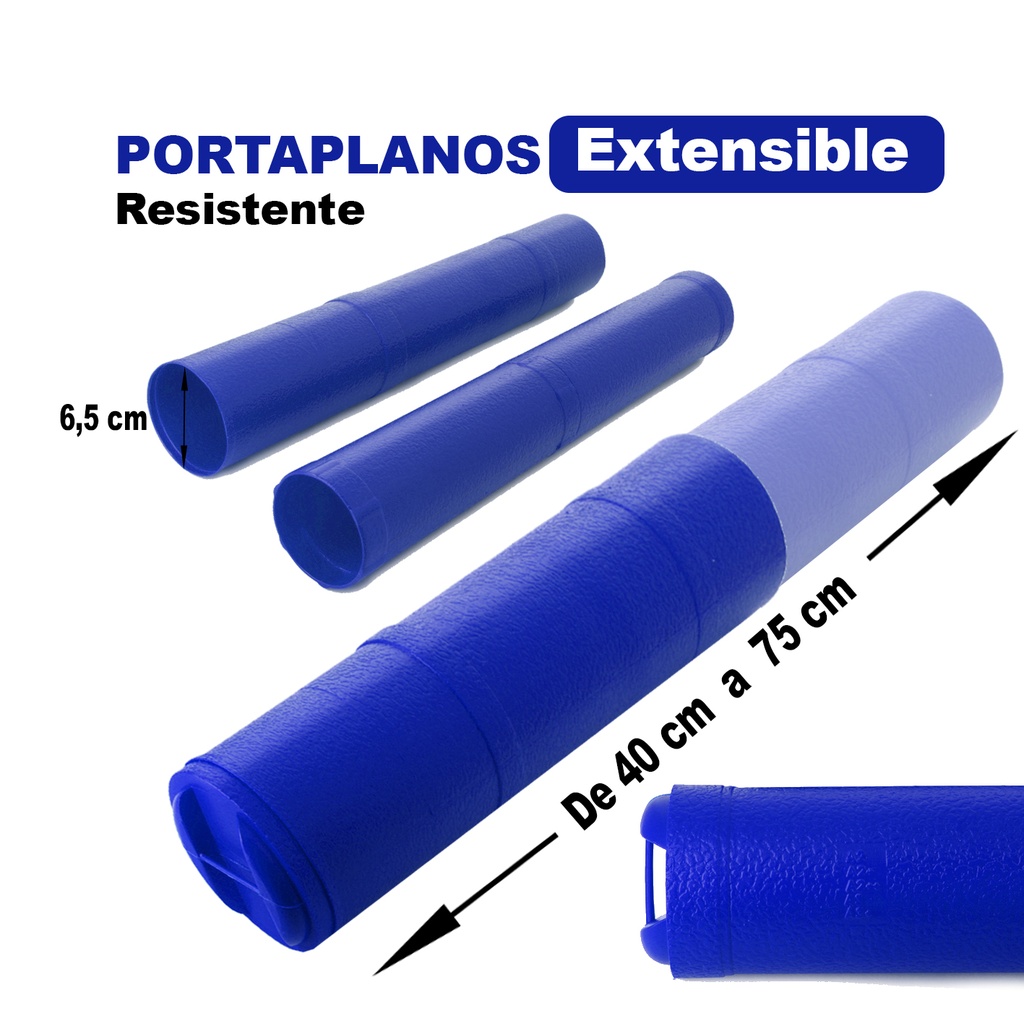 TUBO PORTAPLANOS AZUL CENTAURO