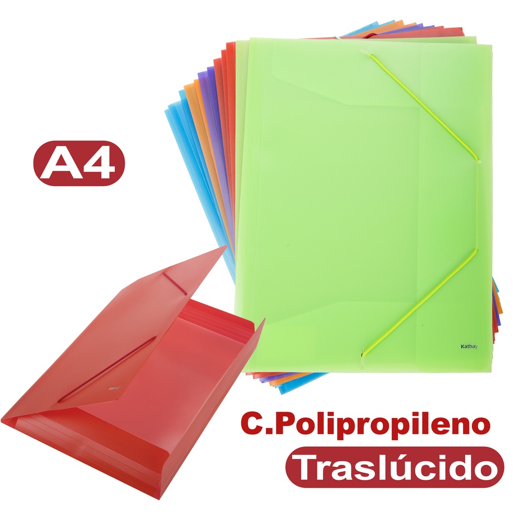 CARP.SOLAP/GOMAS A4 PP TRANS.COL.SURT KT