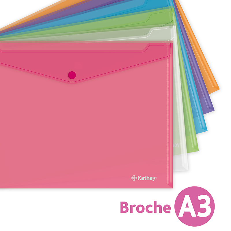 SOBRE PP TRANSP A3BROCHE COL.SURT.KATHAY