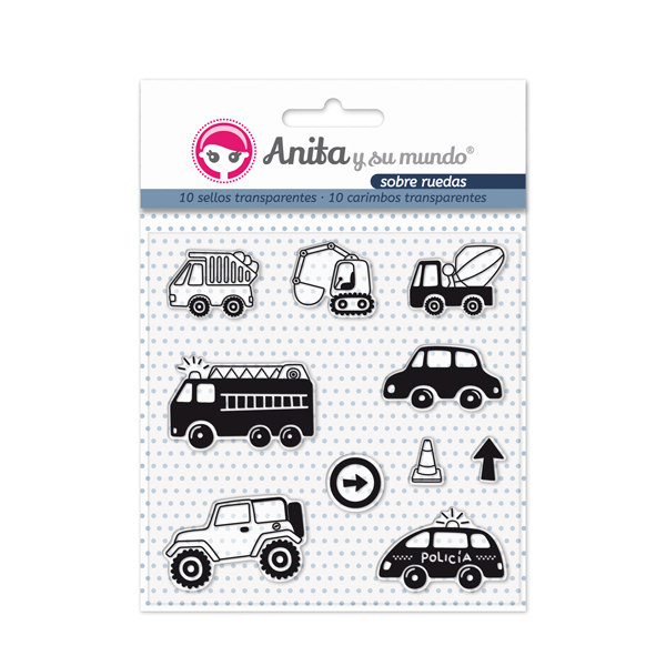 PACK 10 SELLOS TRANS SOBRE RUEDAS