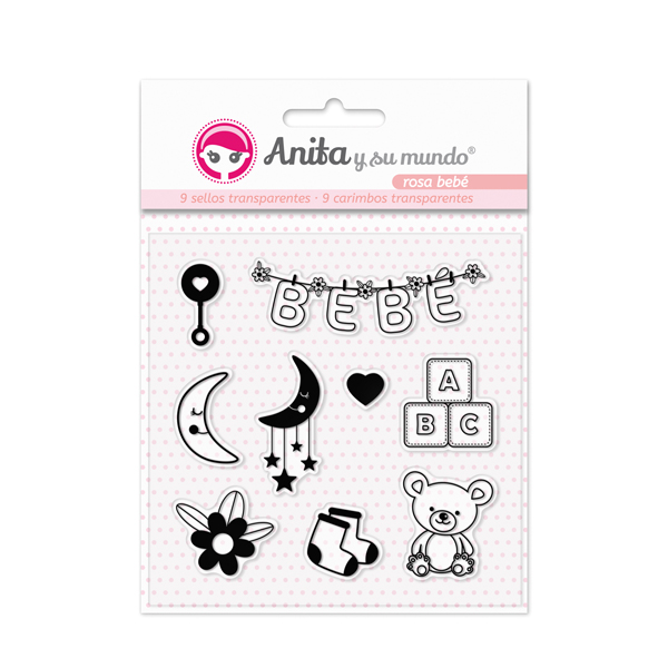 PACK 9 SELLOS TRANS ROSA BEBE