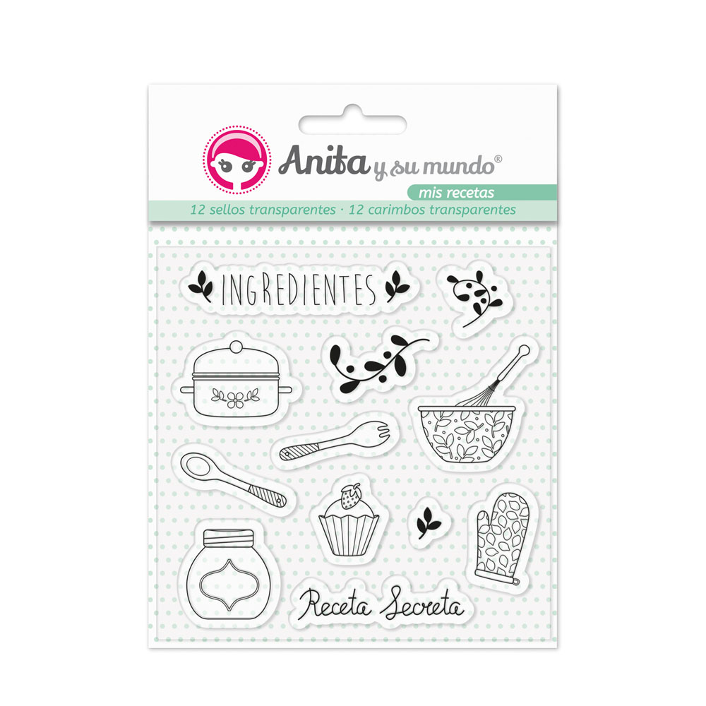 PACK 12 SELLOS TRANS MIS RECETAS