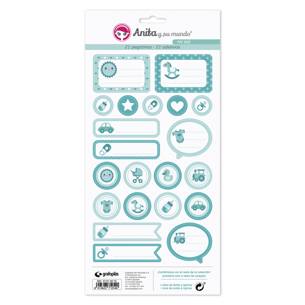 PACK 5 LAMINAS PEGAT.COLECCION MI SOL