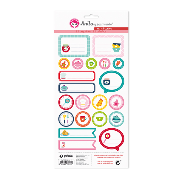 PACK 5 LAMINAS PEGAT.COLECCION EN MI COC