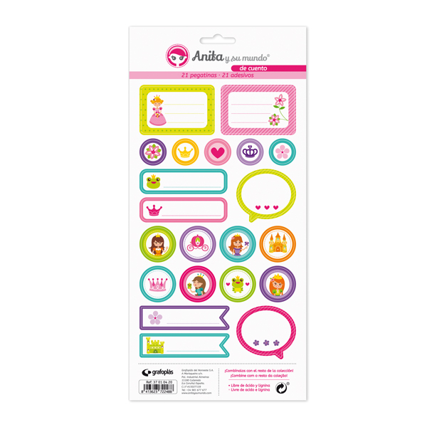 PACK 5 LAMINAS PEGAT.COLECCION DE CUENTO