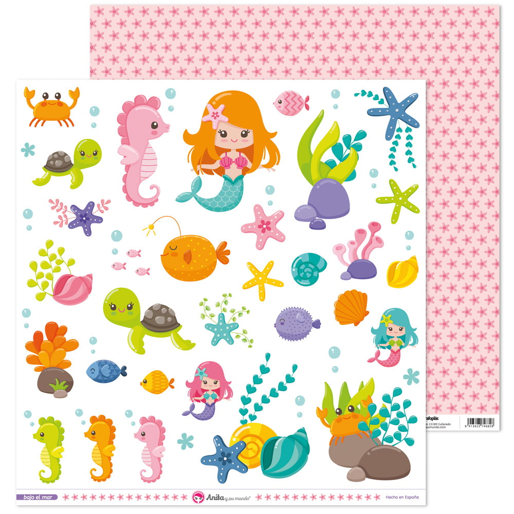 PACK5 LAMINAS FIGUR.RECORT.BAJO EL MAR