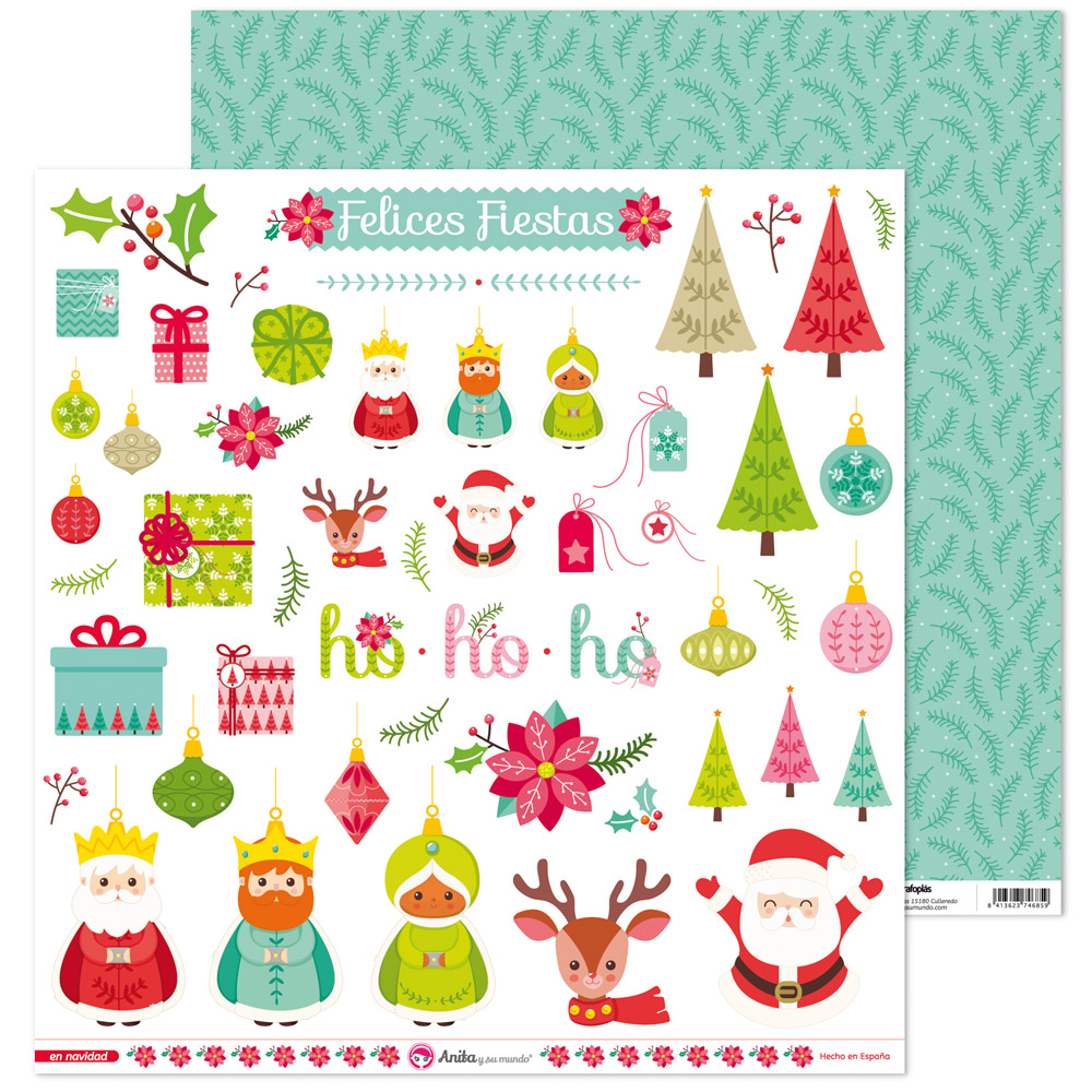 PACK5 LAMINAS FIGUR.RECORT. EN NAVIDAD