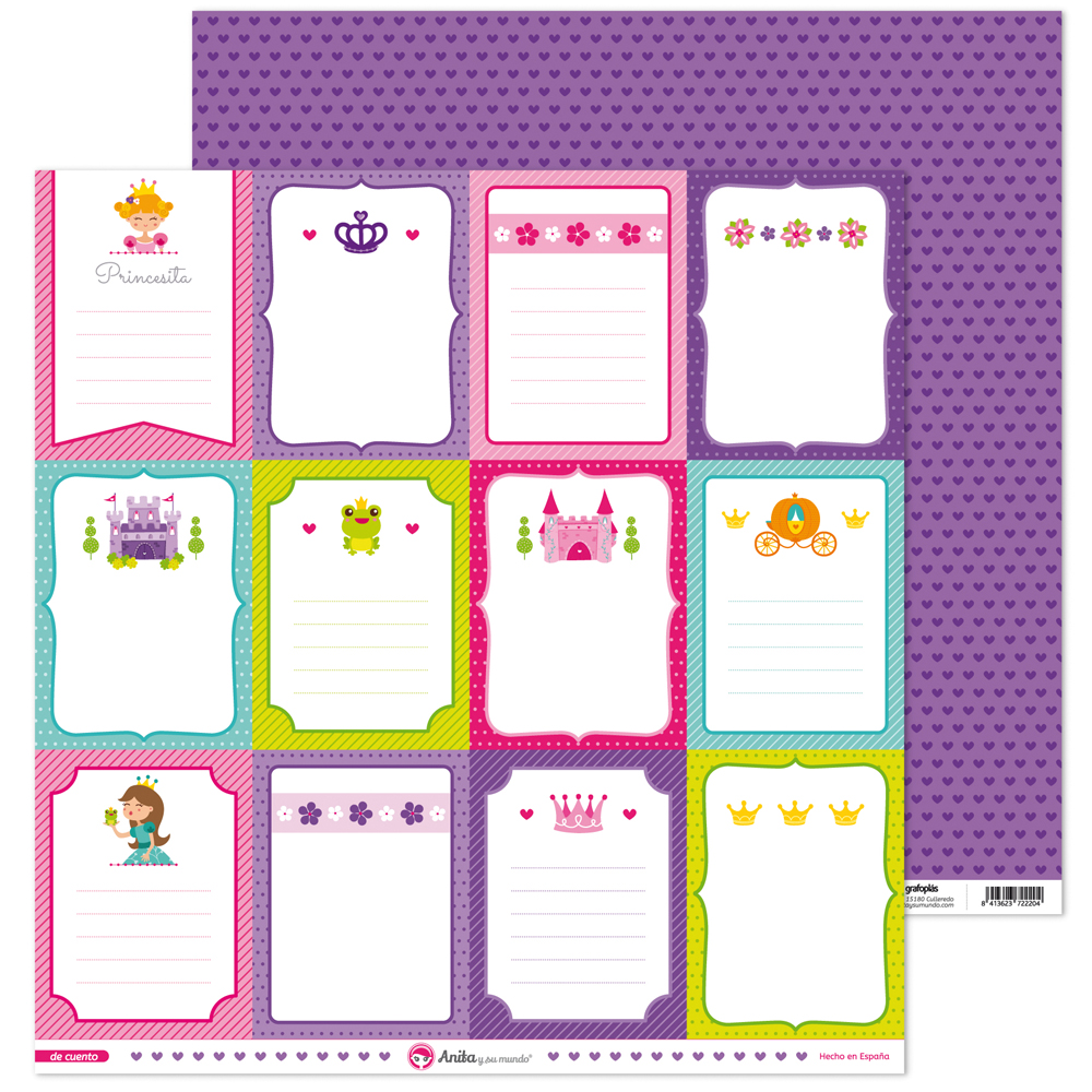 PACK5 PAPEL SCRAP TARJETAS DE CUENTO