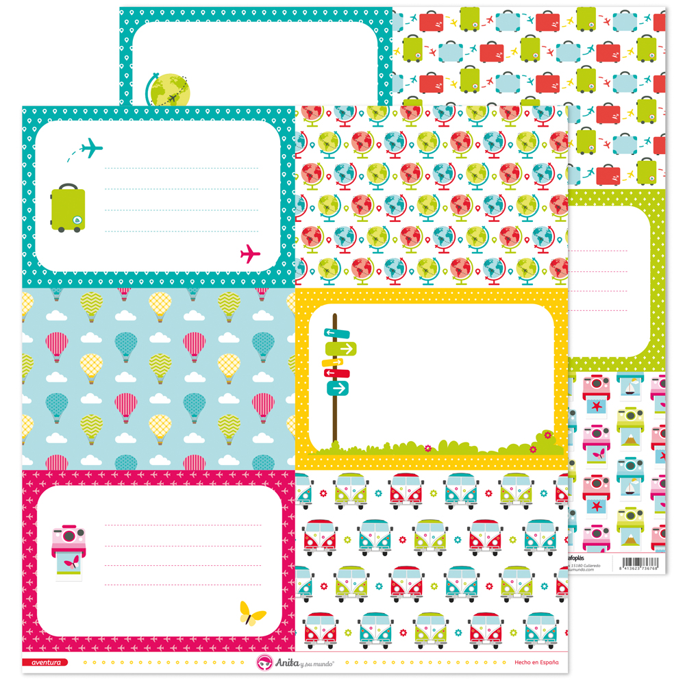PACK5 PAPEL TARJETAS GRANDES AVENTURA