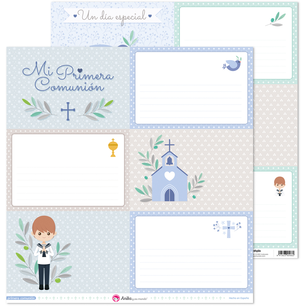 PACK5 PAPEL TARJETAS GRANDES COMUN.20 EL