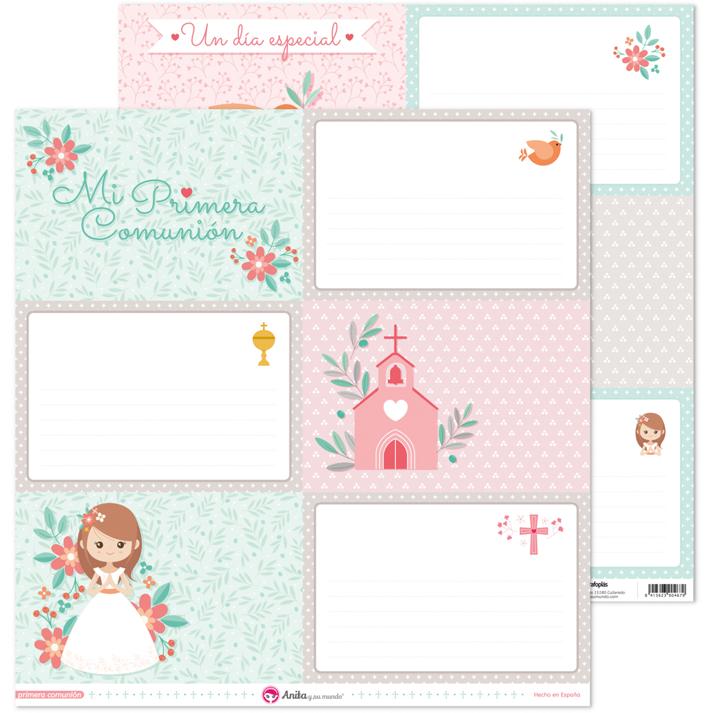 PACK 5 PAPEL TARJETAS GRAND COMUN.20 ELL