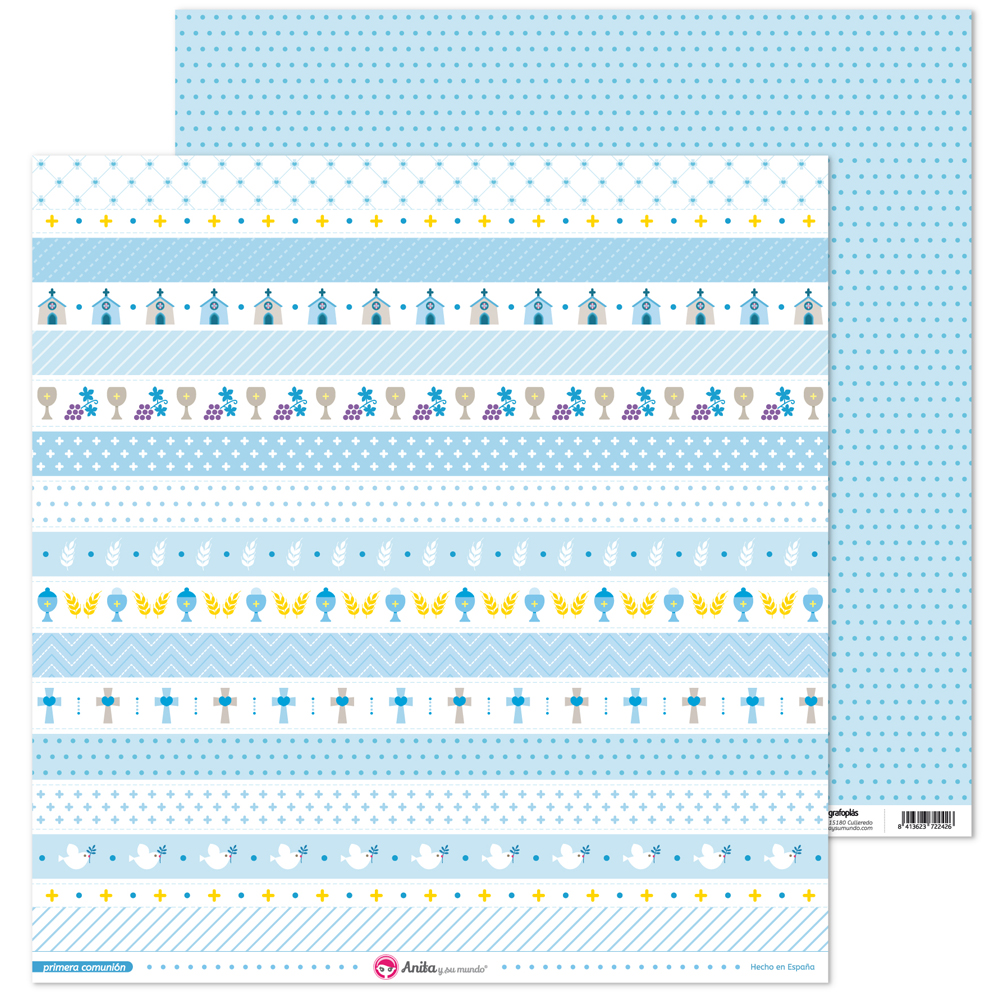PACK5 LAMINAS TIRAS PRIMERA COMUNION EL