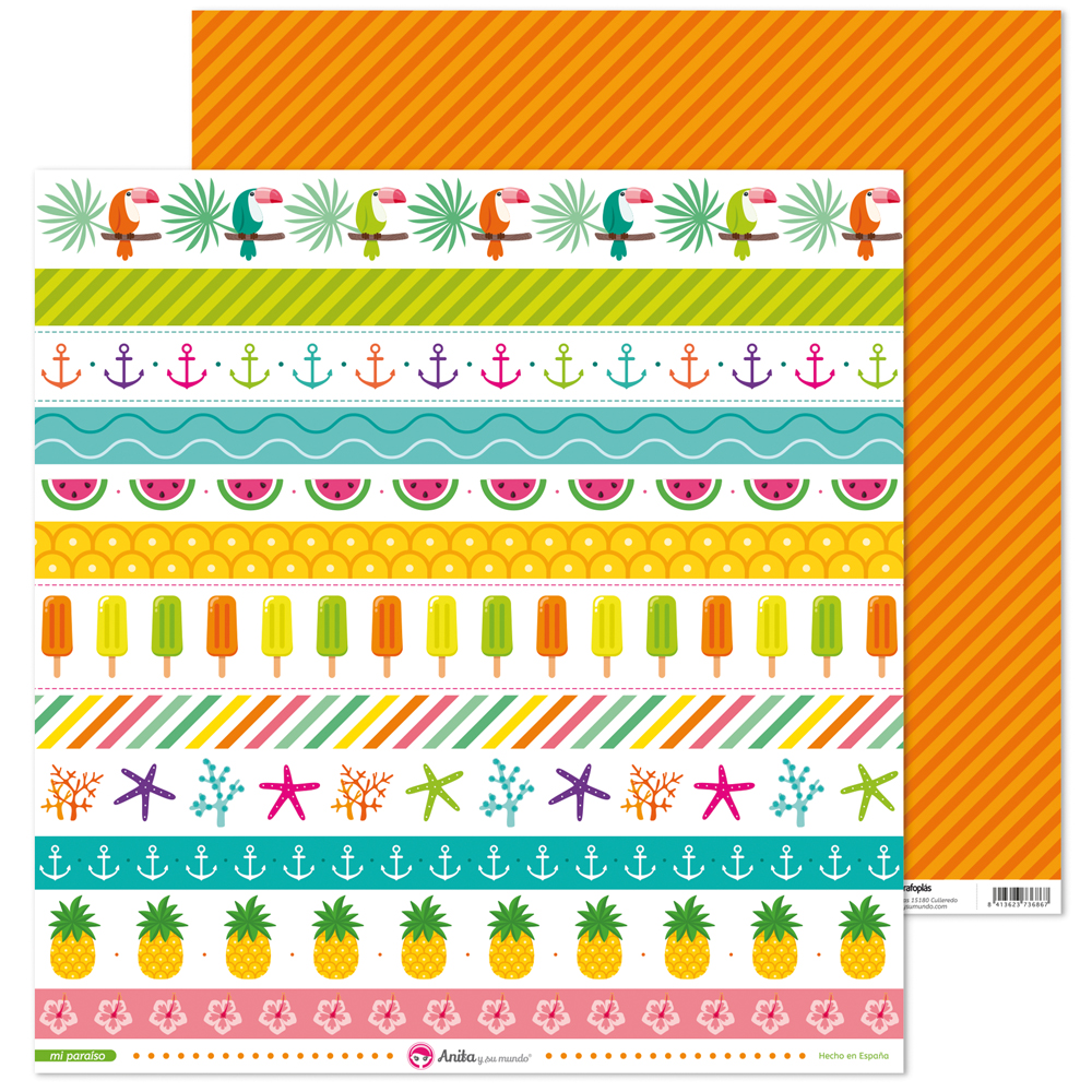 PACK5 LAMINAS TIRAS MI PARAISO