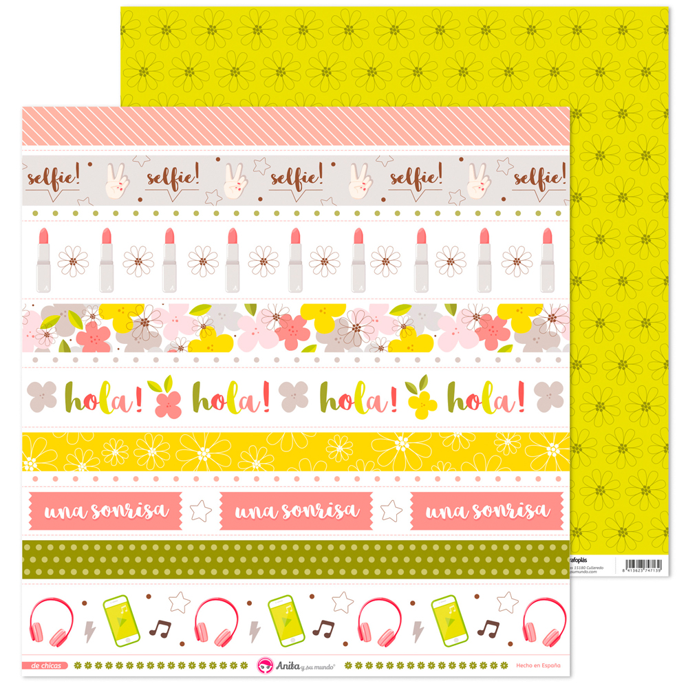 PACK5 LAMINAS TIRAS DE CHICAS