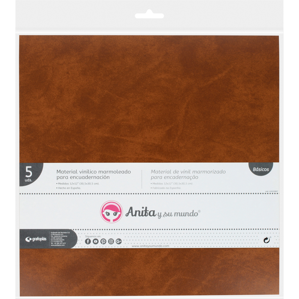 PACK5 MATERIAL VINIL MARMOL ENCUAD.CUERO