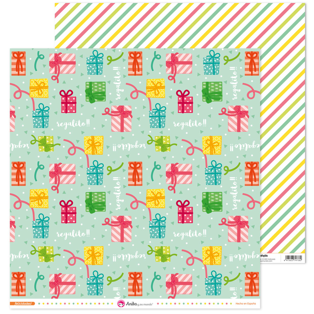 PACK5 PAP. SCRAP12X12 REGALOS FELICID!