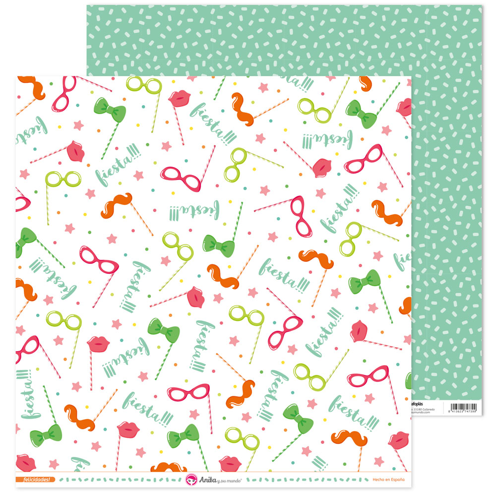 PACK5 PAP. SCRAP12X12 FIESTA! FELICID!