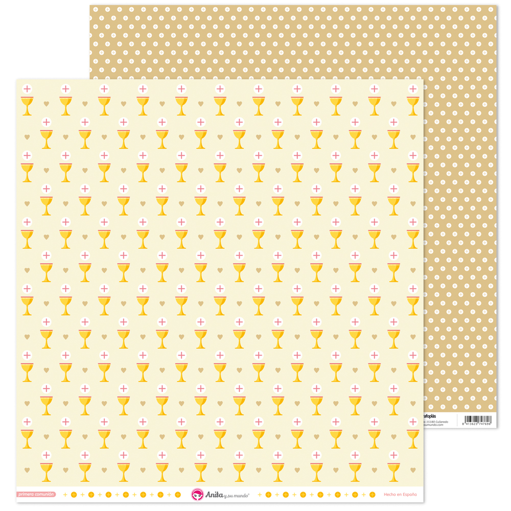 PACK5 PAP. SCRAP12X12 CALIZ COMUN.ELLA