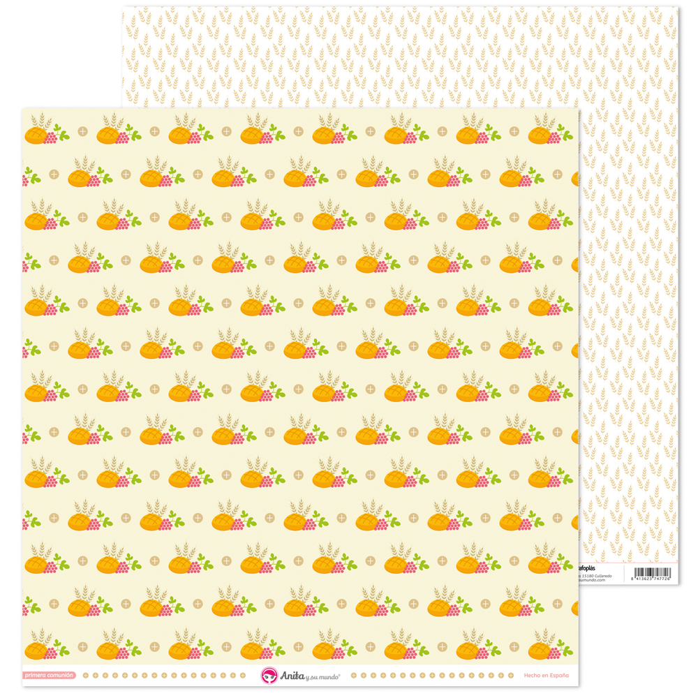 PACK5 PAP. SCRAP12X12 PAN COMUN.ELLA