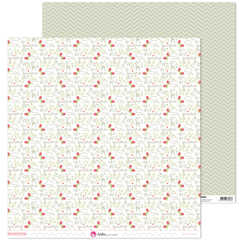 PACK5 PAP.SCRAP12X12 SIQUIERO NOS CASAMO