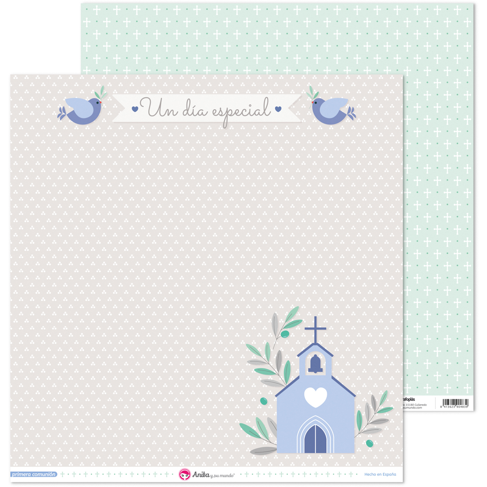 PACK5 PAP.SCRAP12X12 LO.IGLESI COM.20 EL