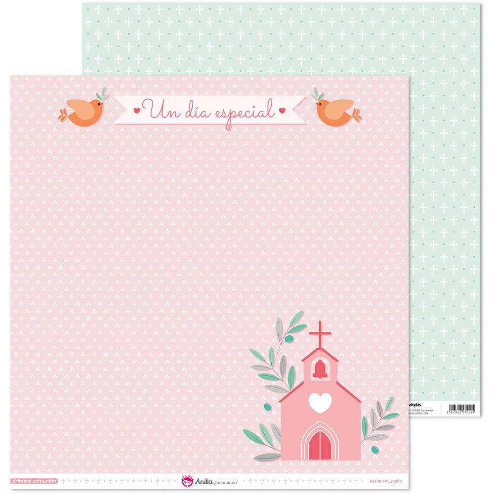 PACK5 PAP.SCRAP12X12 LO.IGLES COM.20 ELL