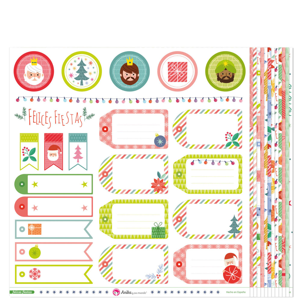 PACK5 PAP.SCRAP12X12 REGALOS FEL.FIESTAS