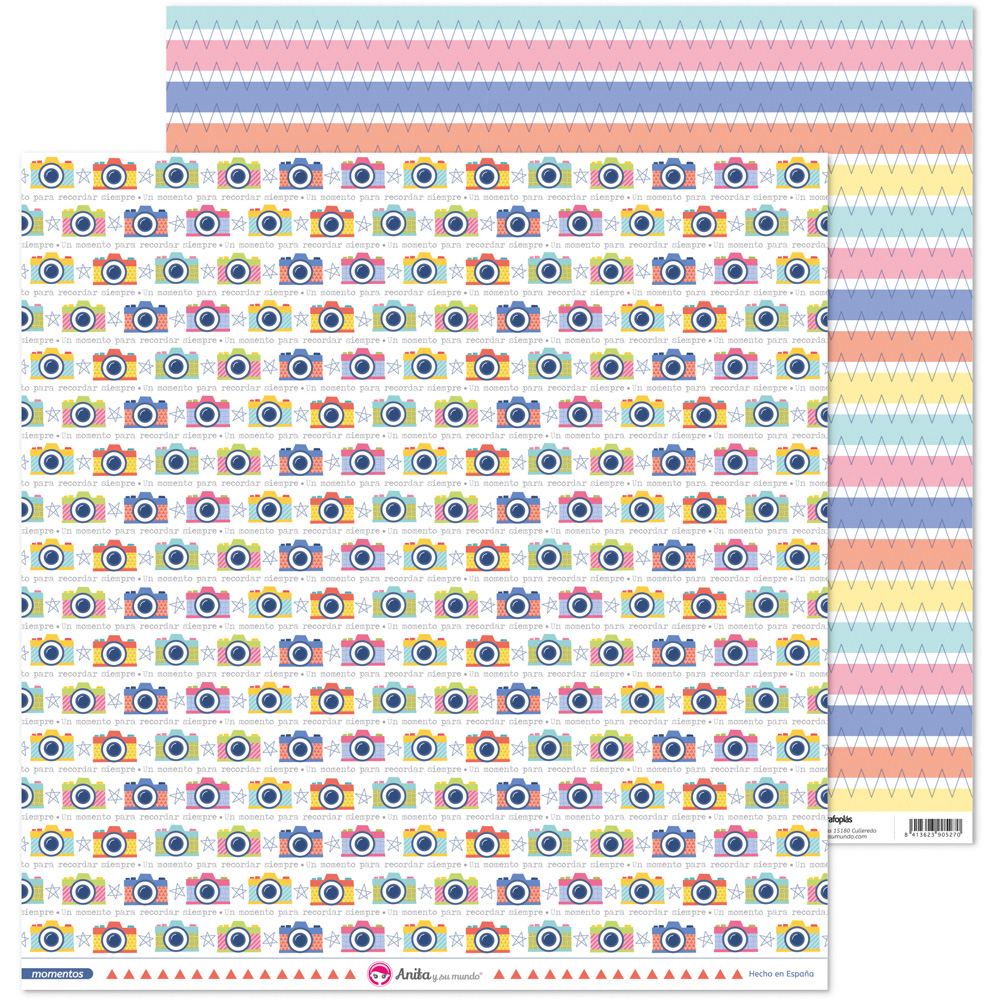 PACK5 PAP.SCRAP12X12 CAMARA MOMENTOS