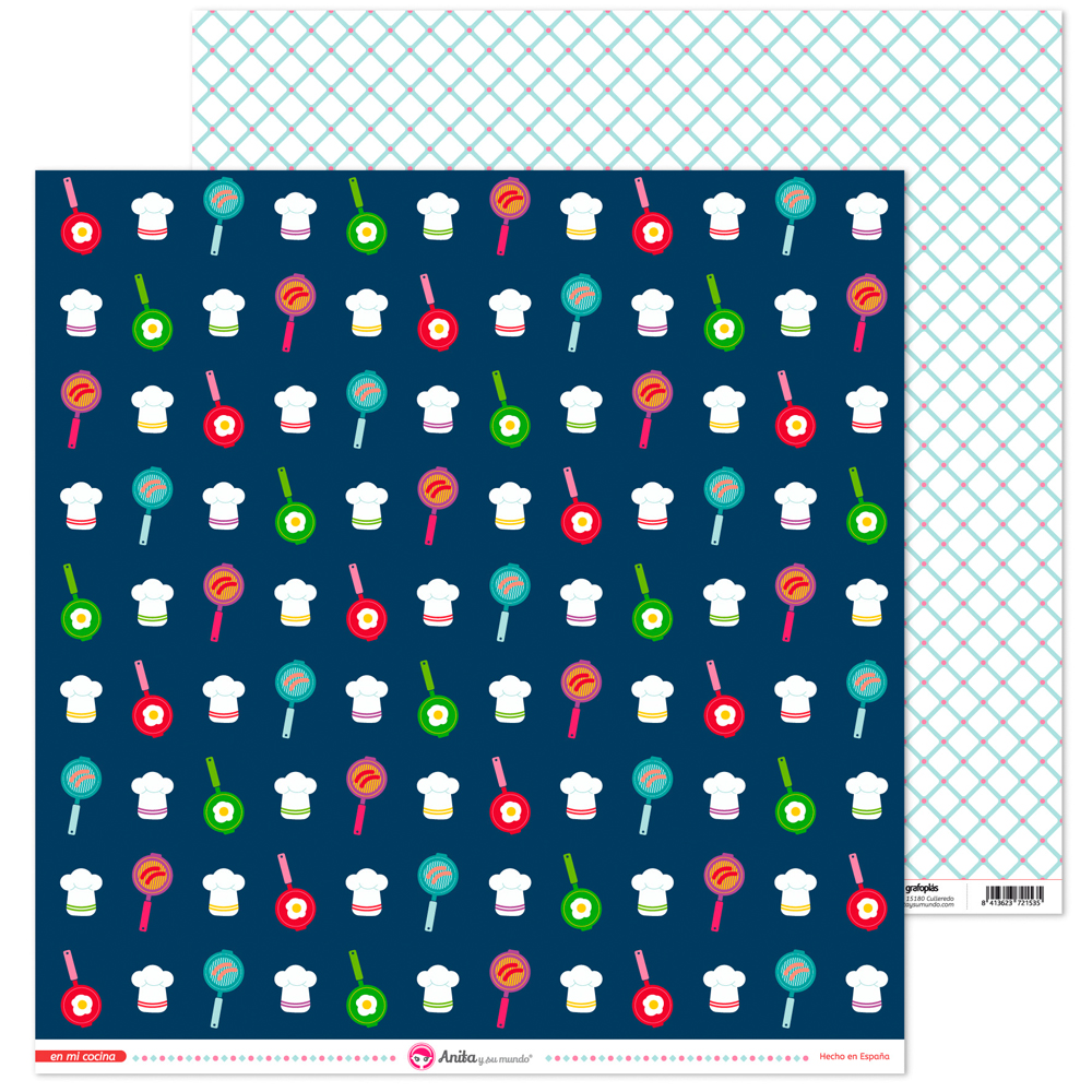 PACK5 PAPEL SCRAP 12X12SARTEN EN MI COCI