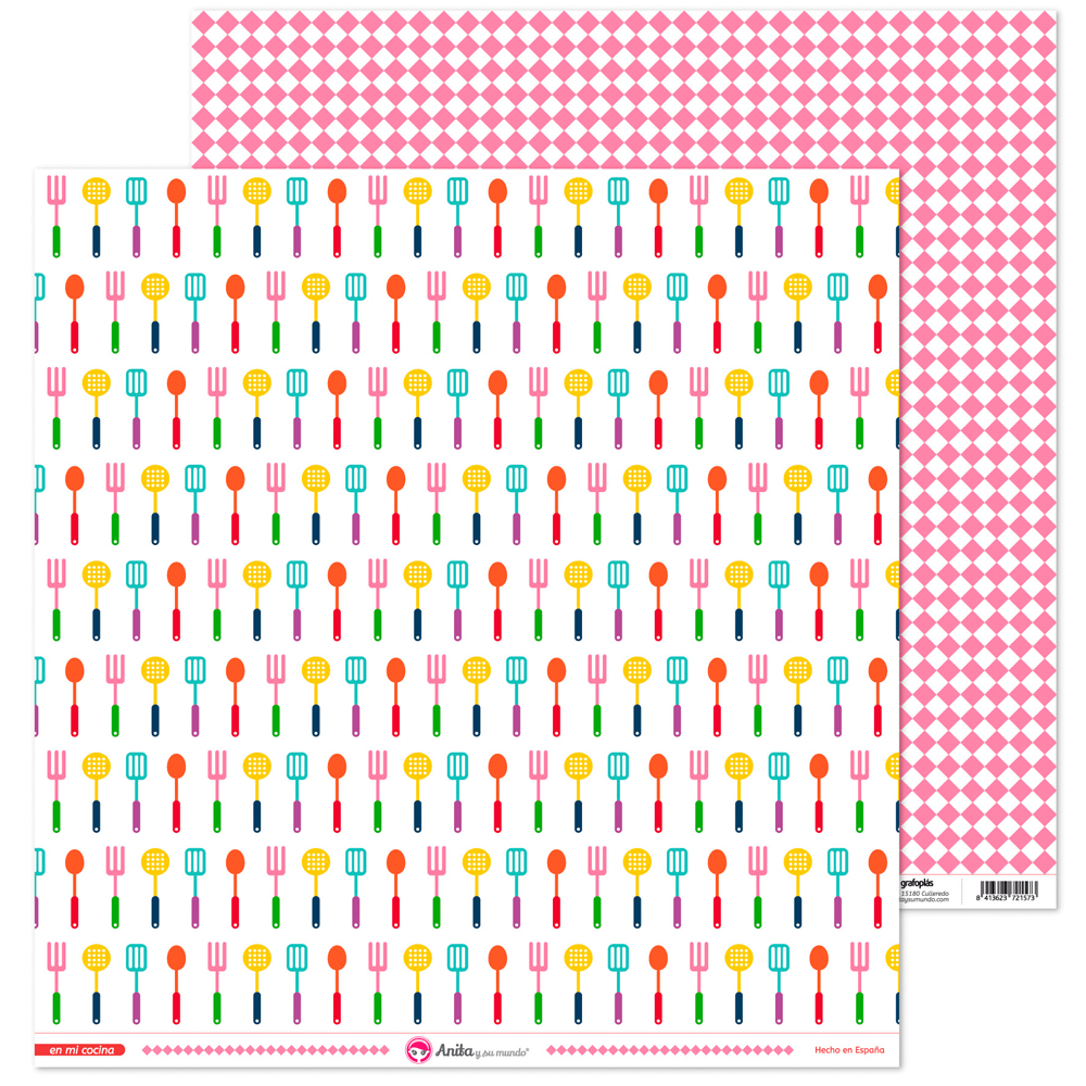 PACK5 PAPEL SCRAP 12X12ESPUM.EN MI COCIN