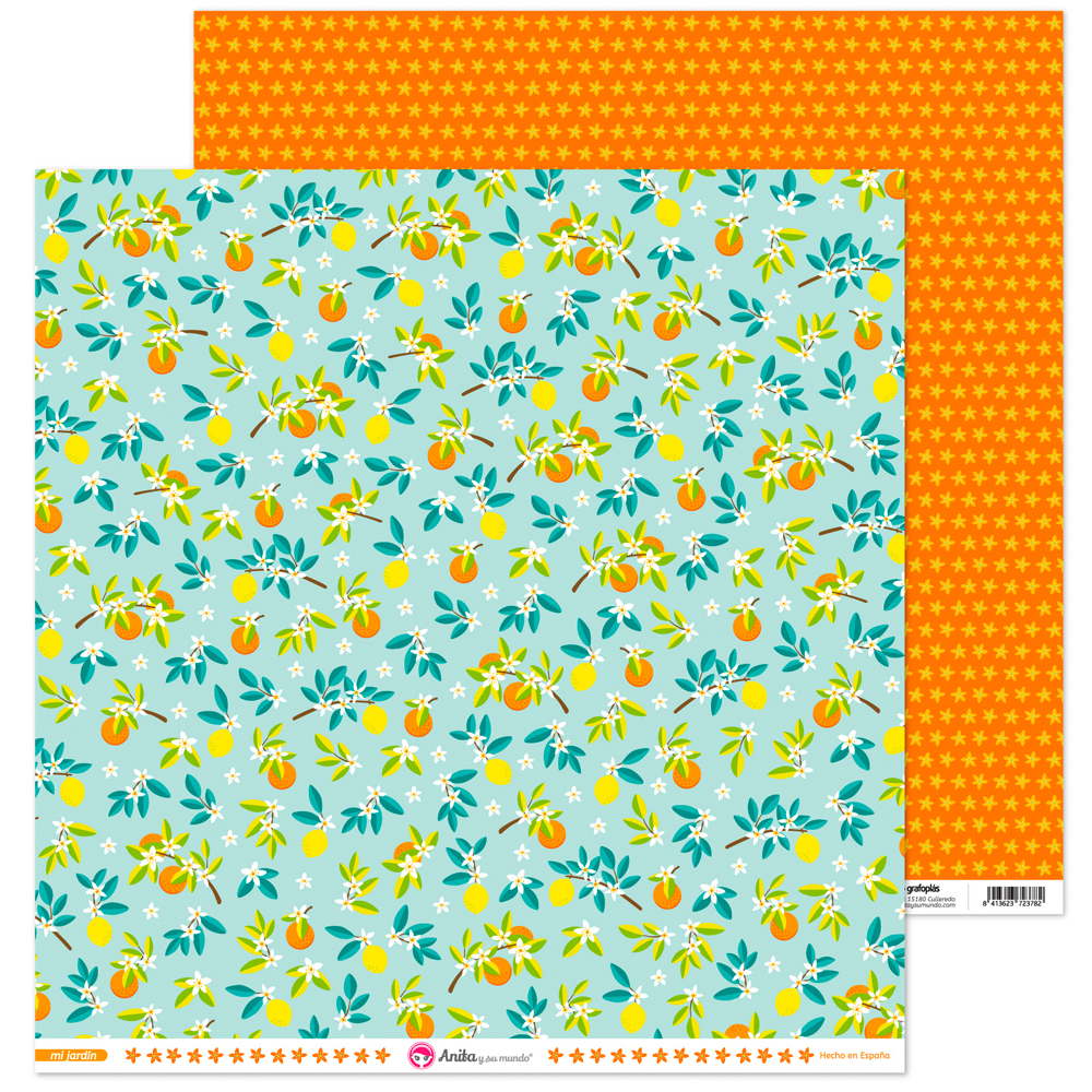 PACK5 PAPEL SCRAP 12x12CITRICOS MIJARDIN