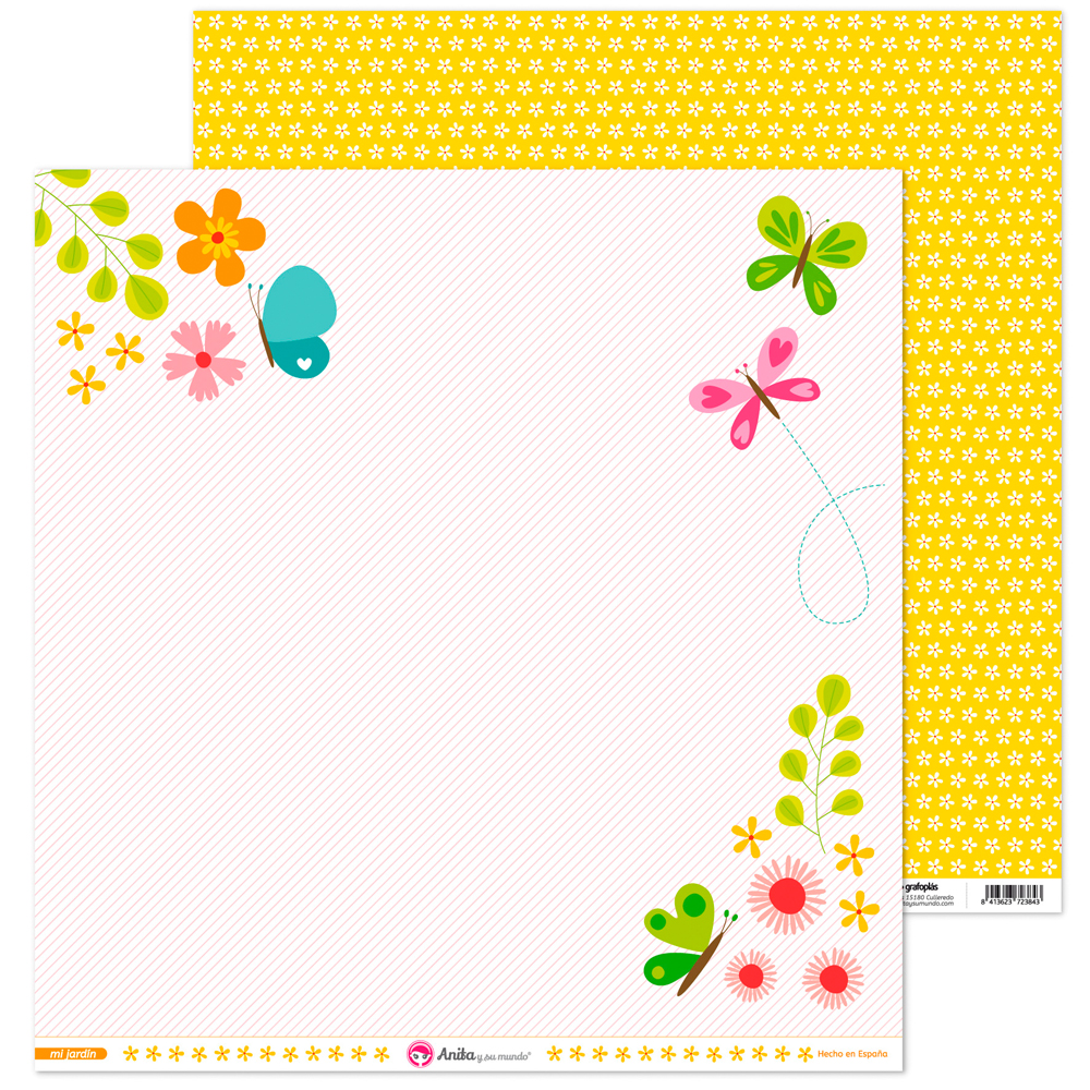 PACK5 PAPEL SCRAP 12x12LO MARIP MI JARDI