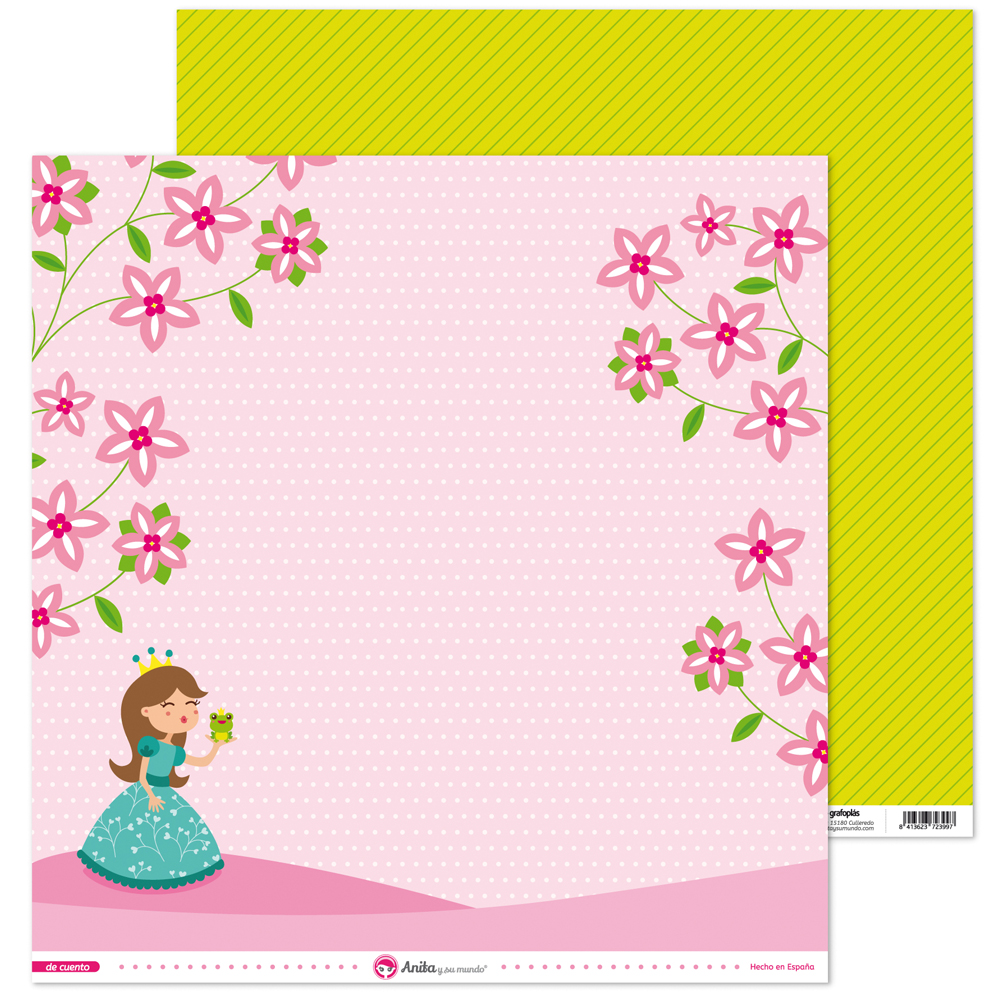 PACK5 PAPEL SCRAP 12x12LO BESO DE CUENTO