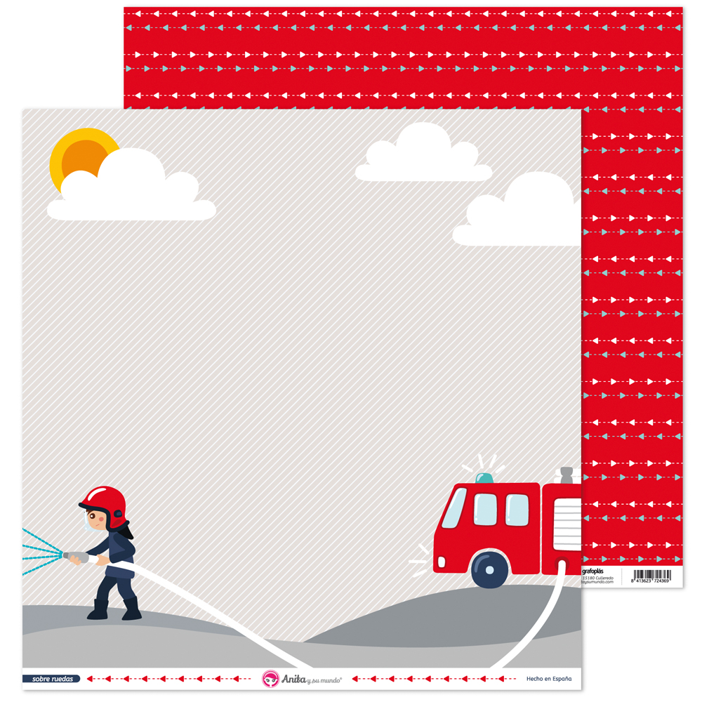 PACK5 PAPEL SCRAP 12x12LO BOMBER S/RUEDA