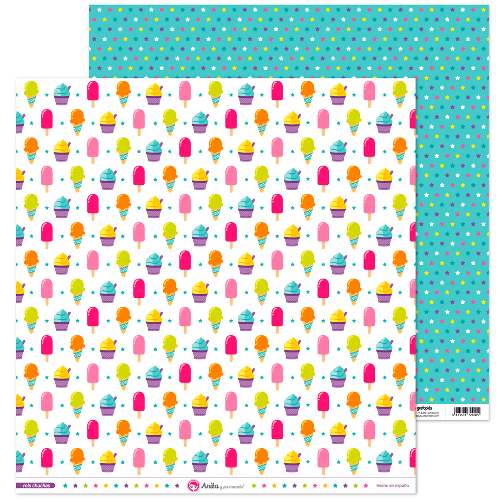 PACK5 PAPEL SCRAP 12x12HELAD.MIS CHUCHES